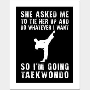 Kicks and Chuckles: Unleash Your Playful Taekwondo Moves! Posters and Art